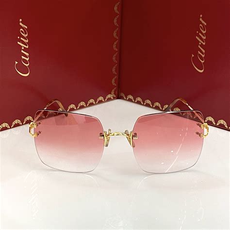 cartier pink glasses